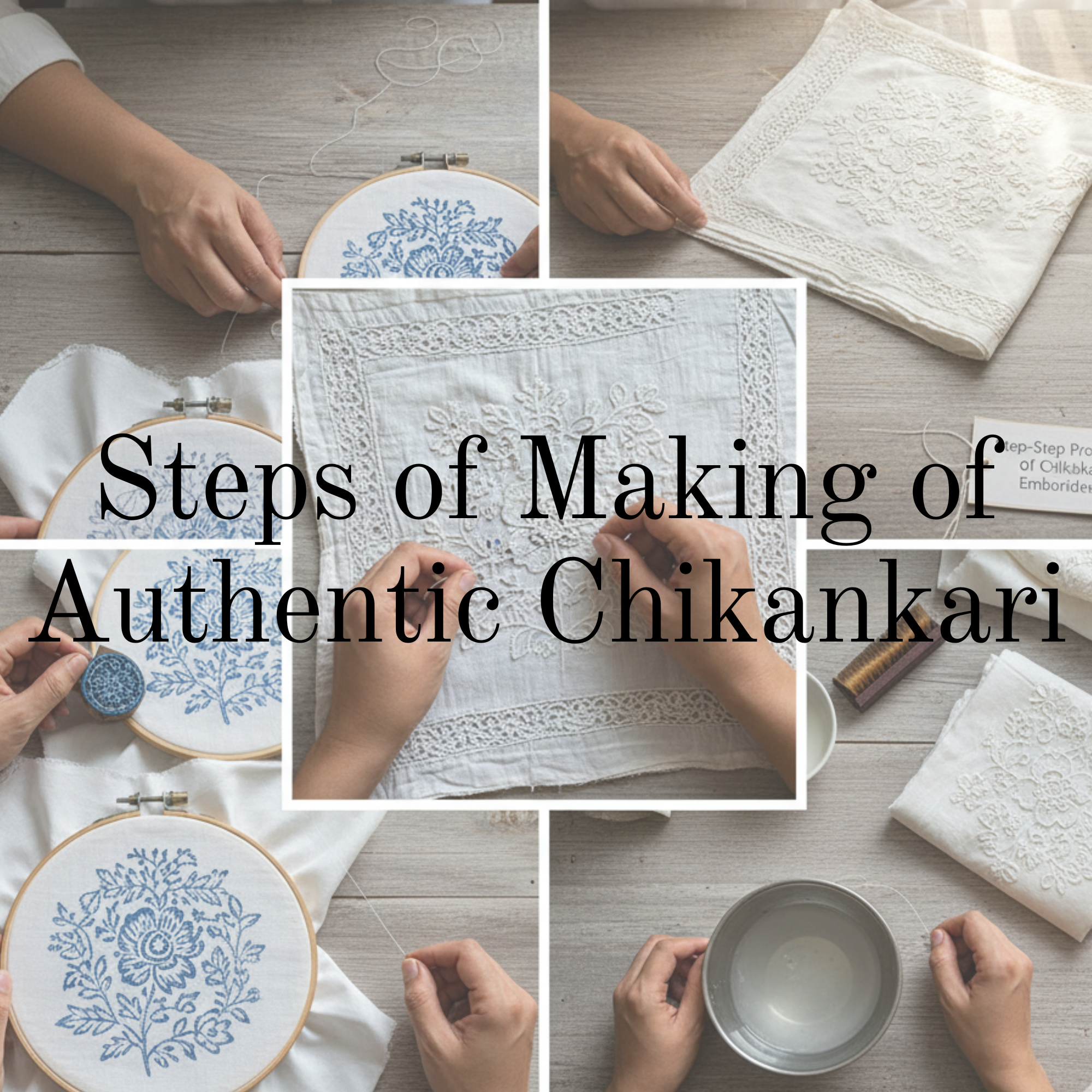 The Step-by-Step Art of Authentic Chikankari Embroidery