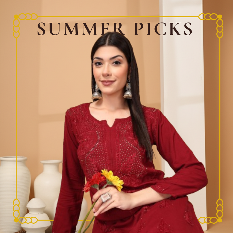 Best Summer Colours to Invest in Chikankari