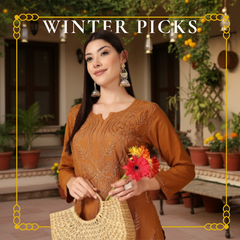 Chikankari Best Colours For This Winter