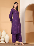 Zara Premium Rayon Chikankari Kurta & Palazzo Set with Authentic Mukaish Work | 100% Handwork