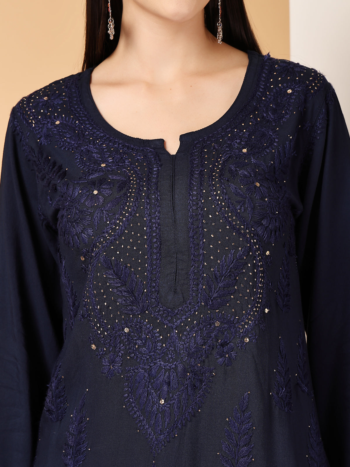 Zara Premium Rayon Chikankari Kurta & Palazzo Set with Authentic Mukaish Work | 100% Handwork