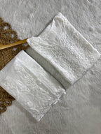 Premium Pure Muslin Chikankari Kurti and Palazzo Set with intricate fine Hand Embroidery