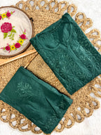 Alamzeb Lucknow Chikankari Kurti and Palazzo Set – Fine Handcrafted Chikankari on Soft Rayon Fabric