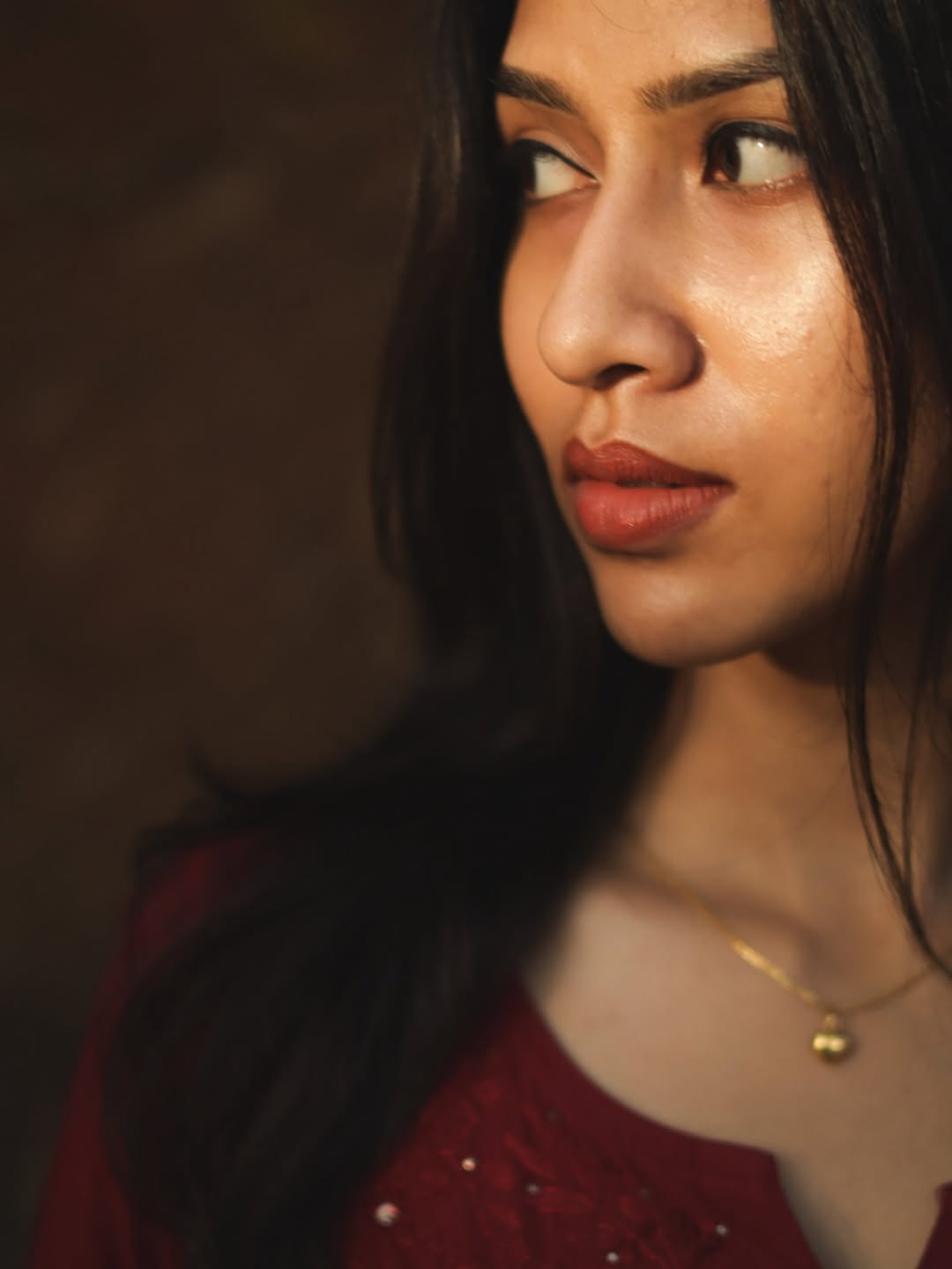 Riswana Red Rayon Chikankari Mukaish Kurti with High Quality White Rayon Palazzo with Fine Chikankari And Mukaish Handwork