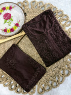 Alamzeb Lucknow Chikankari Kurti and Palazzo Set – Fine Handcrafted Chikankari on Soft Rayon Fabric