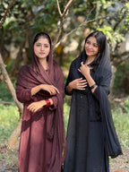 Shifana Hand Embroidered Kurti Palazzo and Dupatta set with Lucknow Chikankari and Mukaish Work