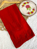 Mariah Chikankari Kurti, Dupatta and Palazzo set with Fine Handwork of Chikankari Work By Artisans of Lucknow